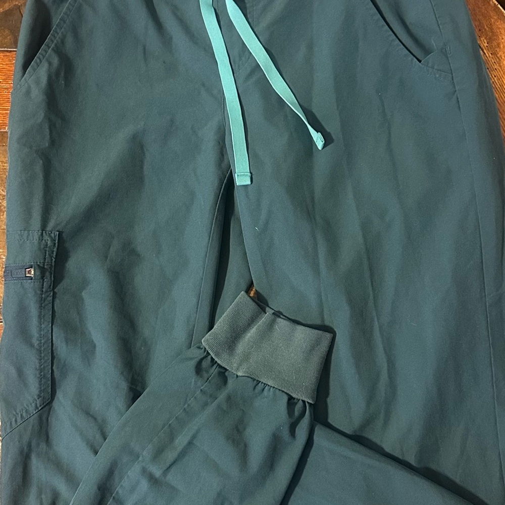 XS Caribbean blue figs joggers